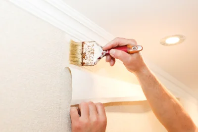 Pose de papier peint à Cercié — revêtements muraux et toiles de verre